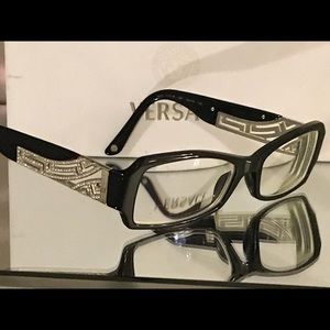 VERSACE Eyeglasses Color Black with Swarovski